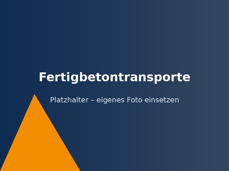 Fertigbetontransporte